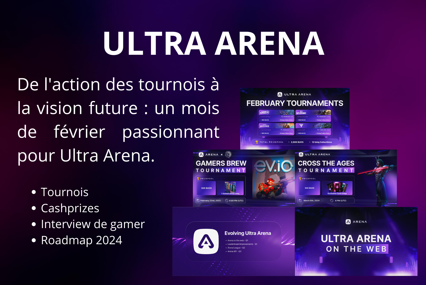 De l'action des tournois à la vision future : un mois de février passionnant pour Ultra Arena.