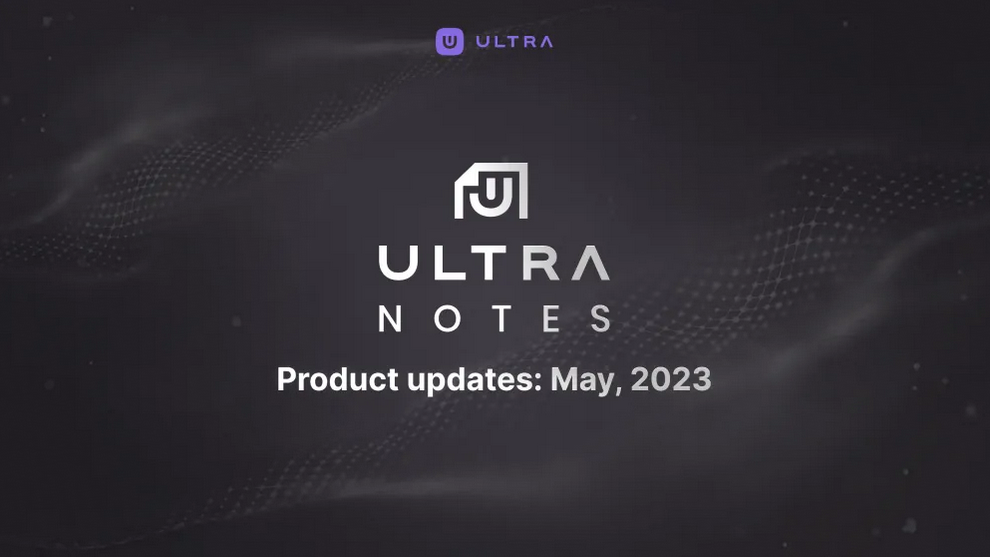 Ultra Notes - Mai 2023