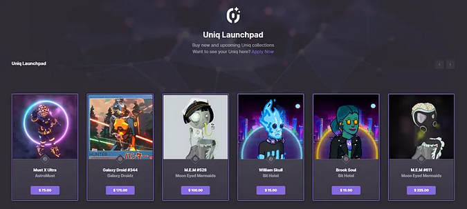 Uniq launchpad